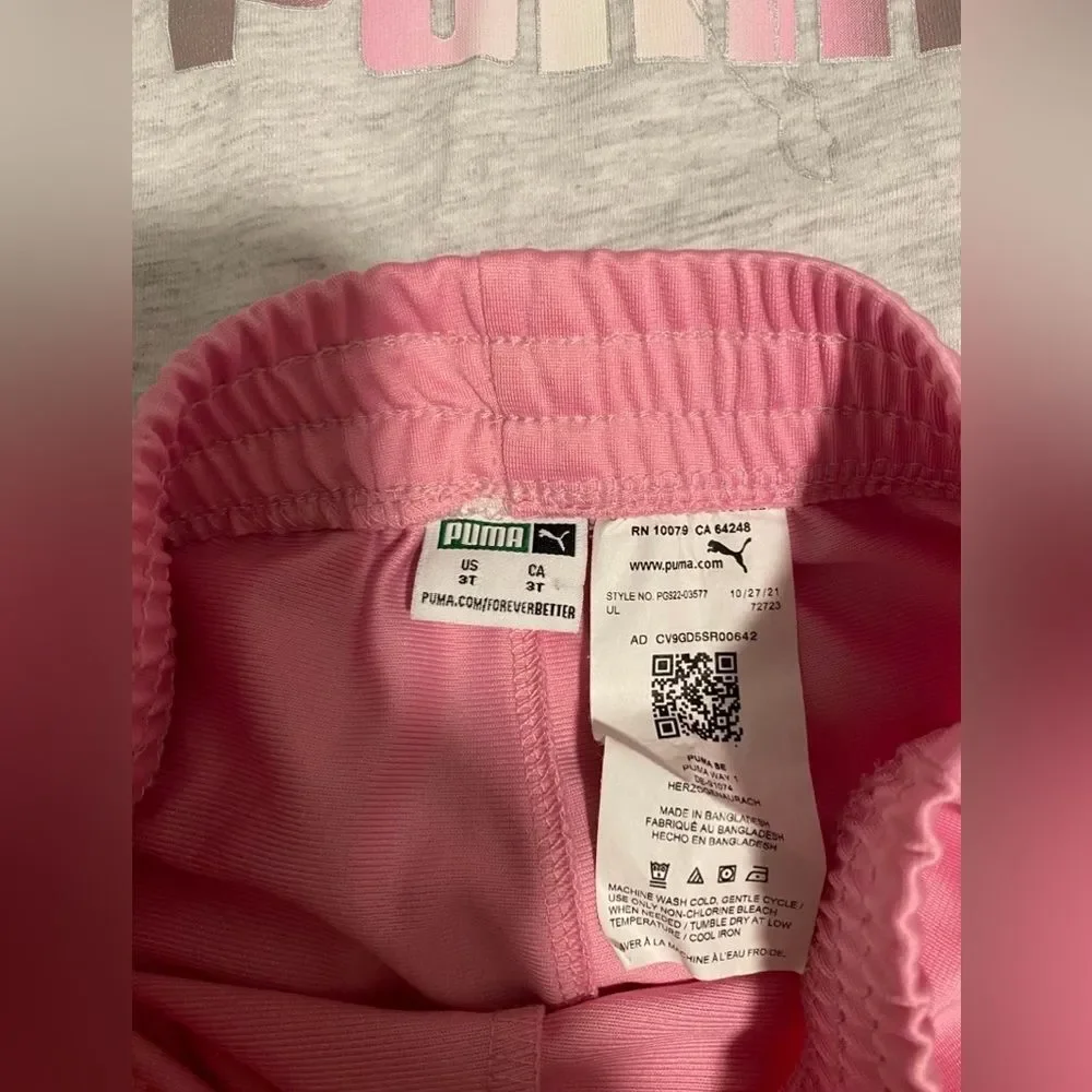 Puma 3T Gray Top with Pink Shorts - Picture 4 of 4